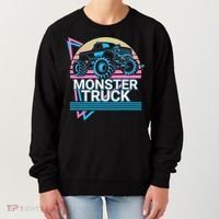 Monster Truck Retro Women's Sweatshirt thumb 0