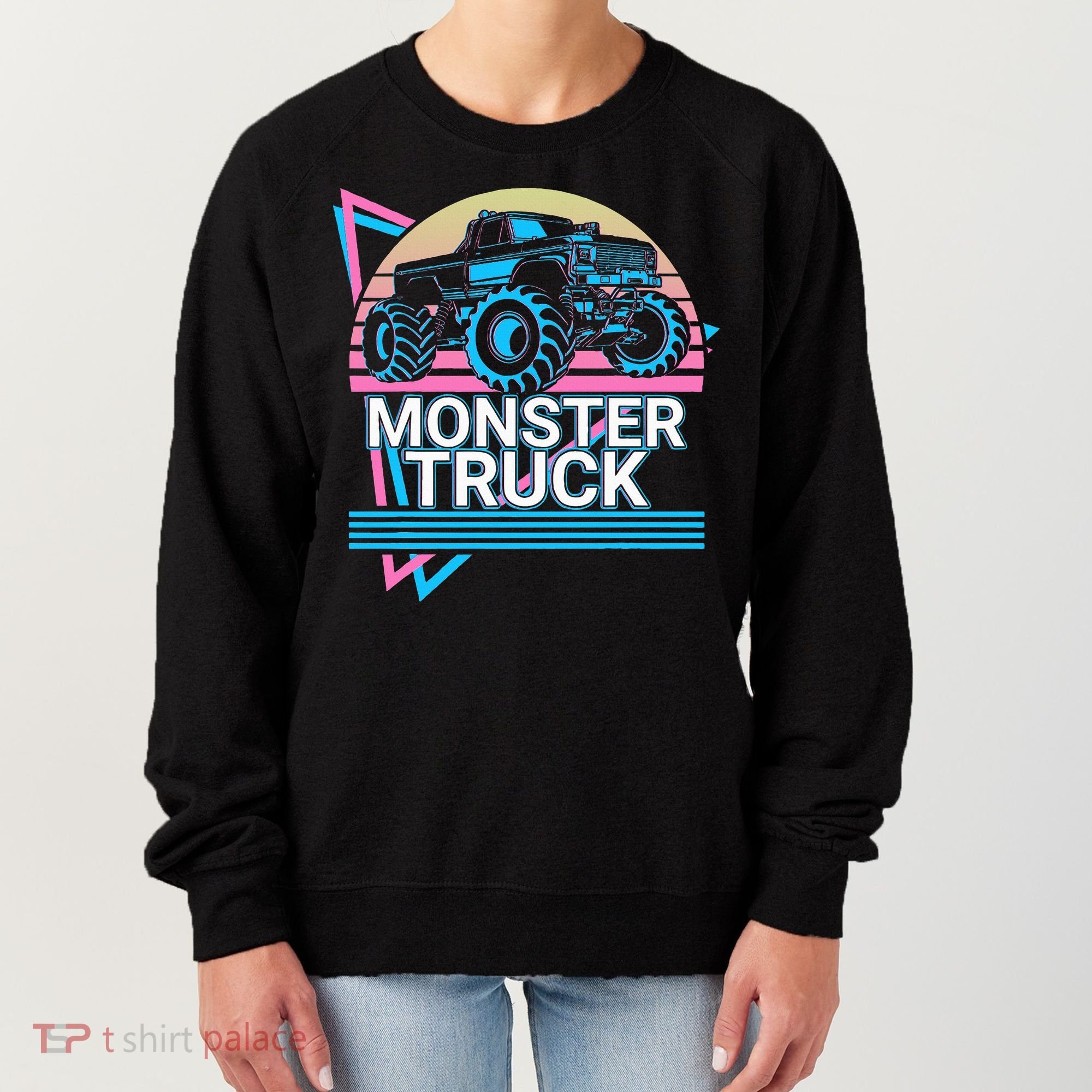 Monster Truck Retro Women's Sweatshirt