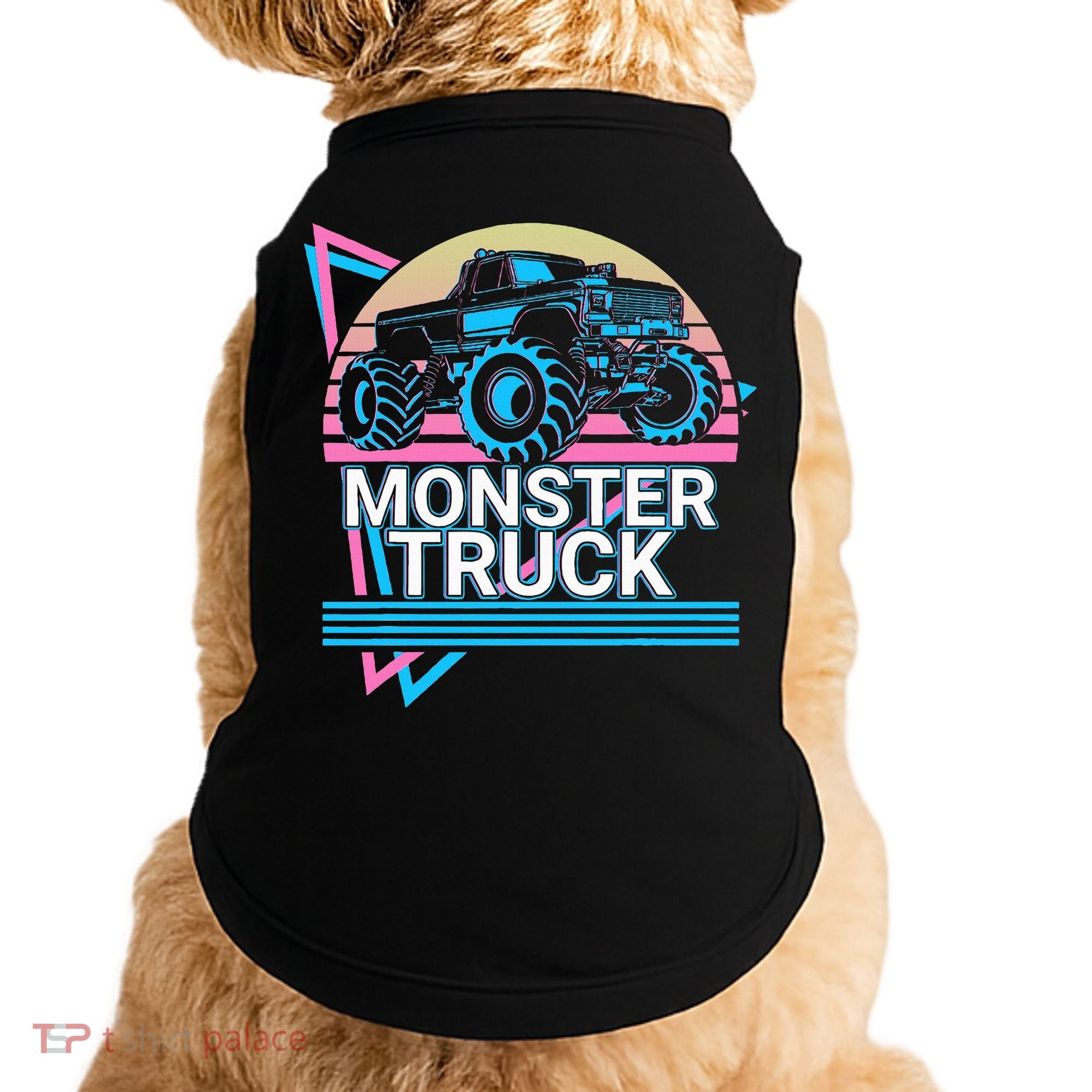 Monster Truck Retro Doggie Tank