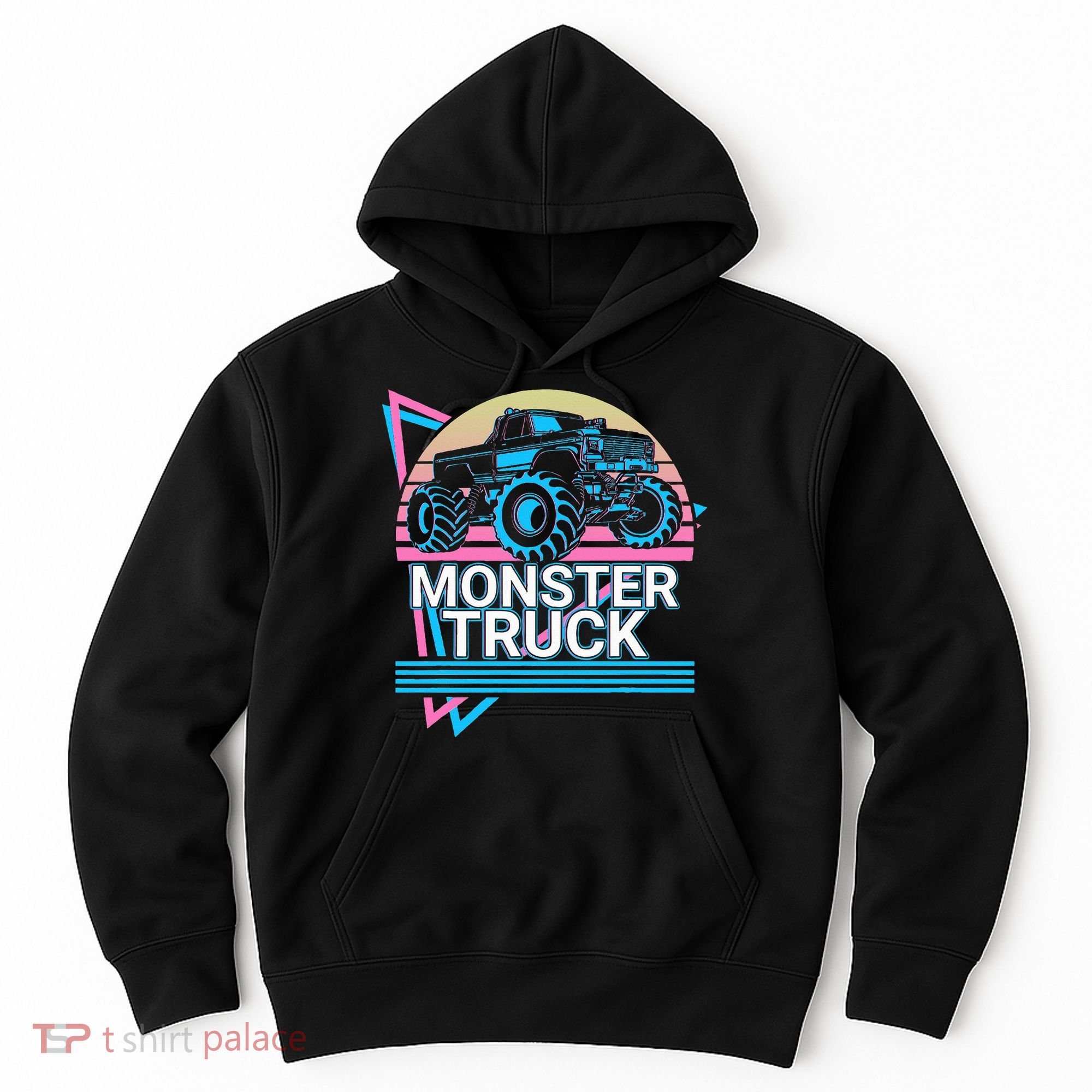 Monster Truck Retro Hoodie