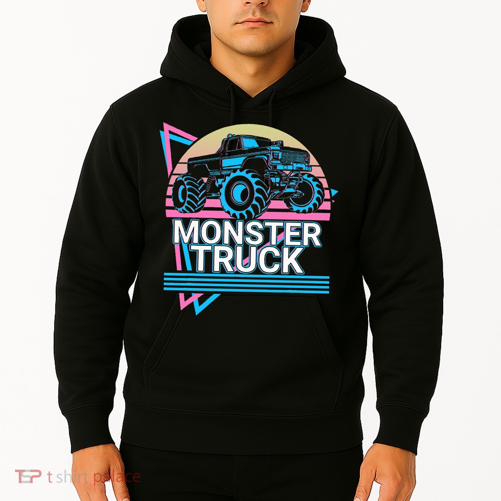 Monster Truck Retro Hoodie