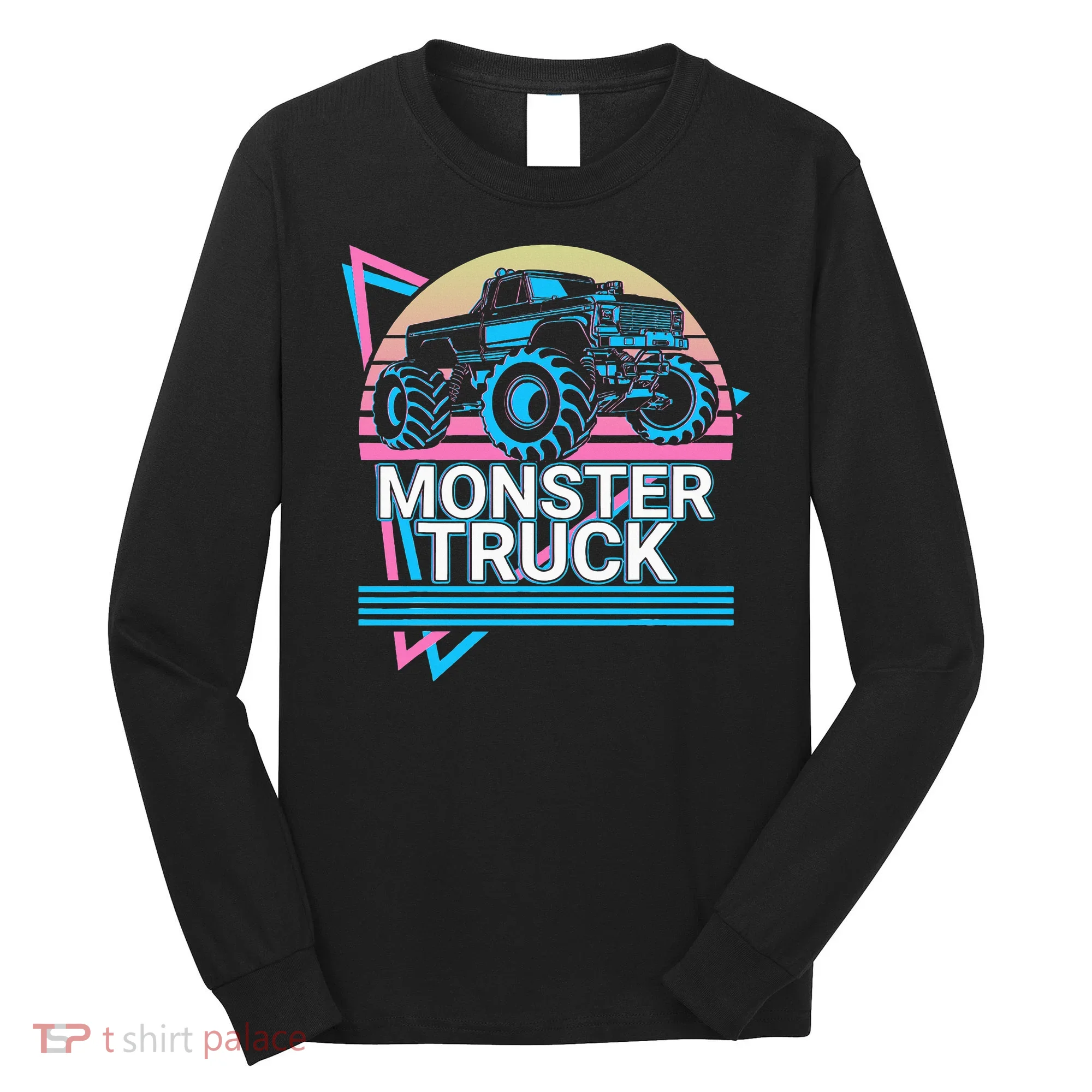 Monster Truck Retro Long Sleeve Shirt