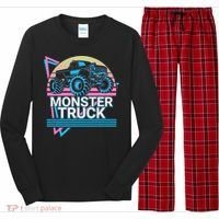 Monster Truck Retro Long Sleeve Pajama Set thumb 0