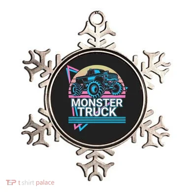 Monster Truck Retro Ornament