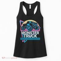 Monster Truck Retro Women's Tank Top thumb 0