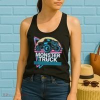 Monster Truck Retro Women's Tank Top thumb 2