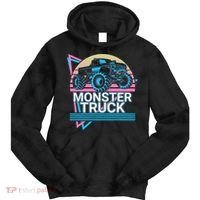 Monster Truck Retro Tie Dye Hoodie thumb 0