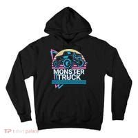 Monster Truck Retro Tall Hoodie thumb 0