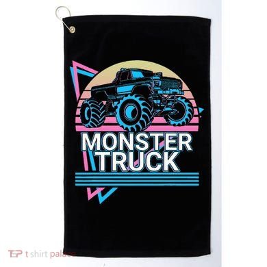Monster Truck Retro Golf Towel