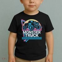 Monster Truck Retro Toddler T-Shirt thumb 2