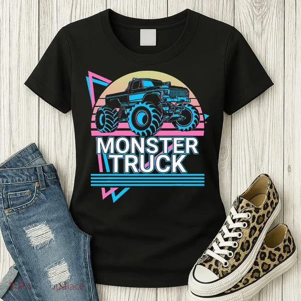 Monster Truck Retro Women's T-Shirt