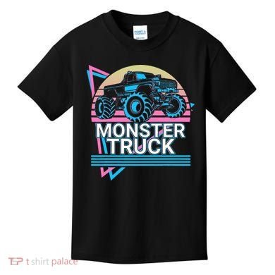 Monster Truck Retro Kids T-Shirt