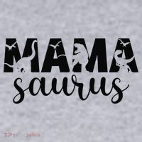 MamaSaurus T rex Dinosaur Funny Mama Saurus Mother's Day Women's Sweatshirt thumb 2