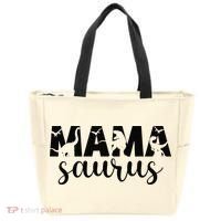 MamaSaurus T rex Dinosaur Funny Mama Saurus Mother's Day Tote Bag thumb 0