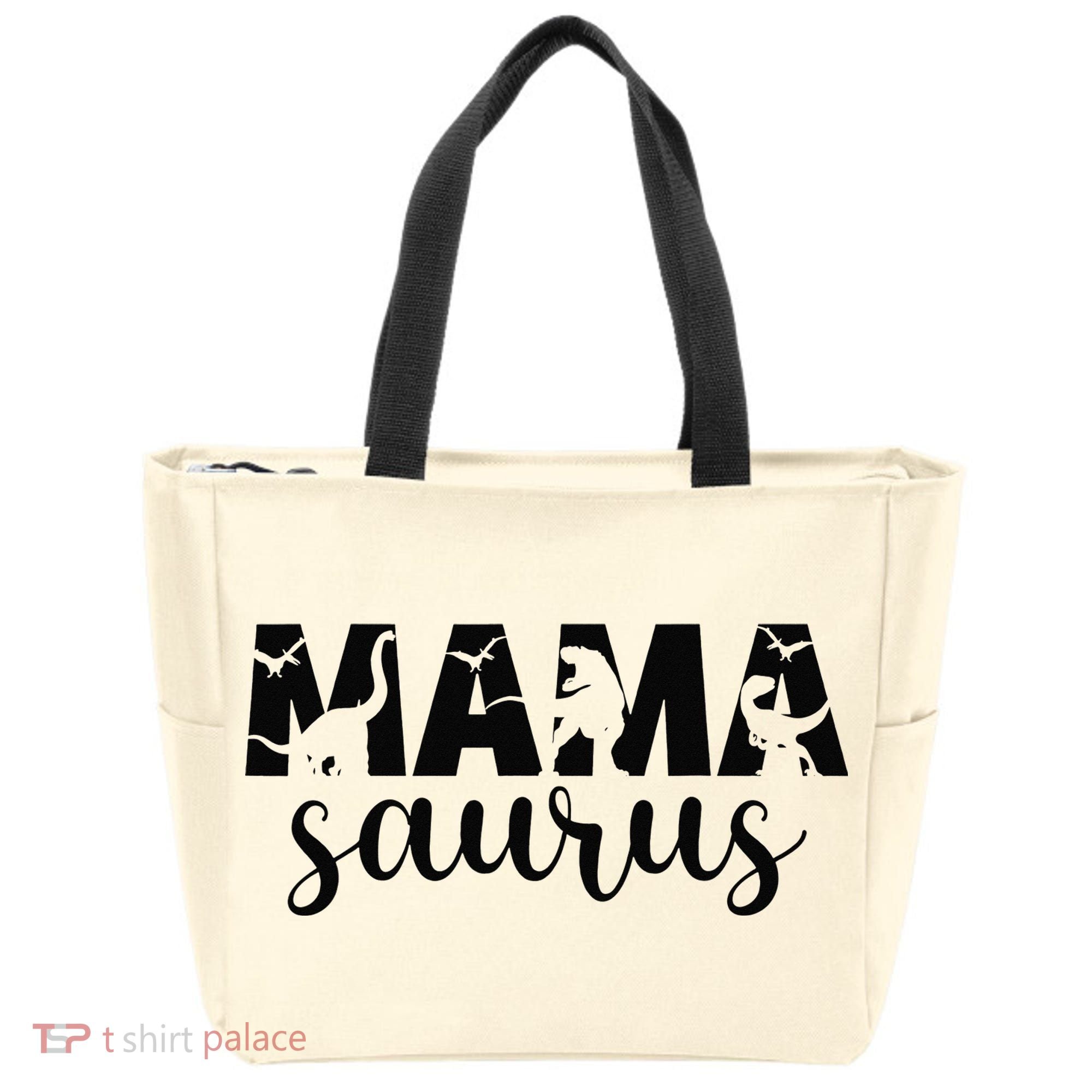 MamaSaurus T rex Dinosaur Funny Mama Saurus Mother's Day Tote Bag