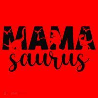 MamaSaurus T rex Dinosaur Funny Mama Saurus Mother's Day Santa Hat thumb 1