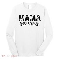 MamaSaurus T rex Dinosaur Funny Mama Saurus Mother's Day Long Sleeve Shirt thumb 0