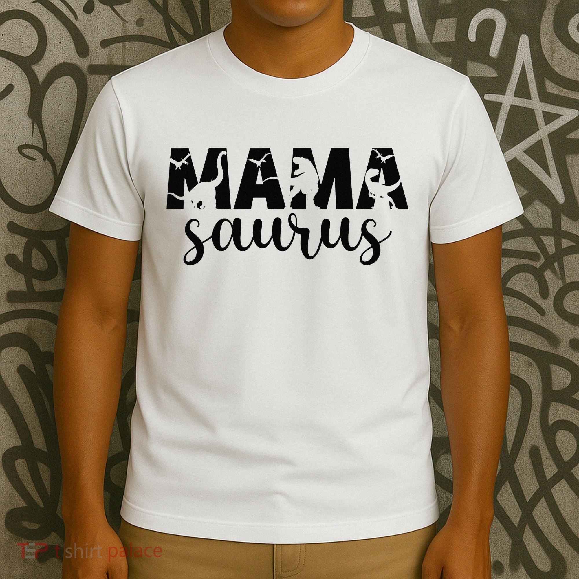 MamaSaurus T rex Dinosaur Funny Mama Saurus Mother's Day T-Shirt