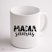 MamaSaurus T rex Dinosaur Funny Mama Saurus Mother's Day Coffee Mug thumb 1