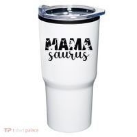MamaSaurus T rex Dinosaur Funny Mama Saurus Mother's Day Tumbler thumb 0