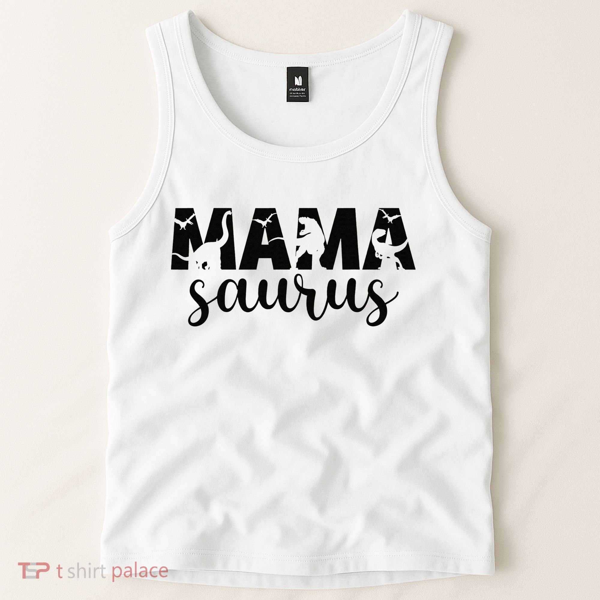 MamaSaurus T rex Dinosaur Funny Mama Saurus Mother's Day Tank Top