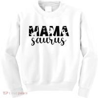 MamaSaurus T rex Dinosaur Funny Mama Saurus Mother's Day Kids Sweatshirt thumb 0