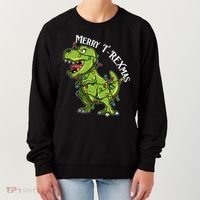 Merry T Rexmas Trex Christmas Women's Sweatshirt thumb 0
