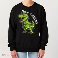 Merry T Rexmas Trex Christmas Women's Sweatshirt thumb 0
