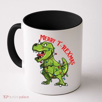 Merry T Rexmas Trex Christmas Coffee Mug
