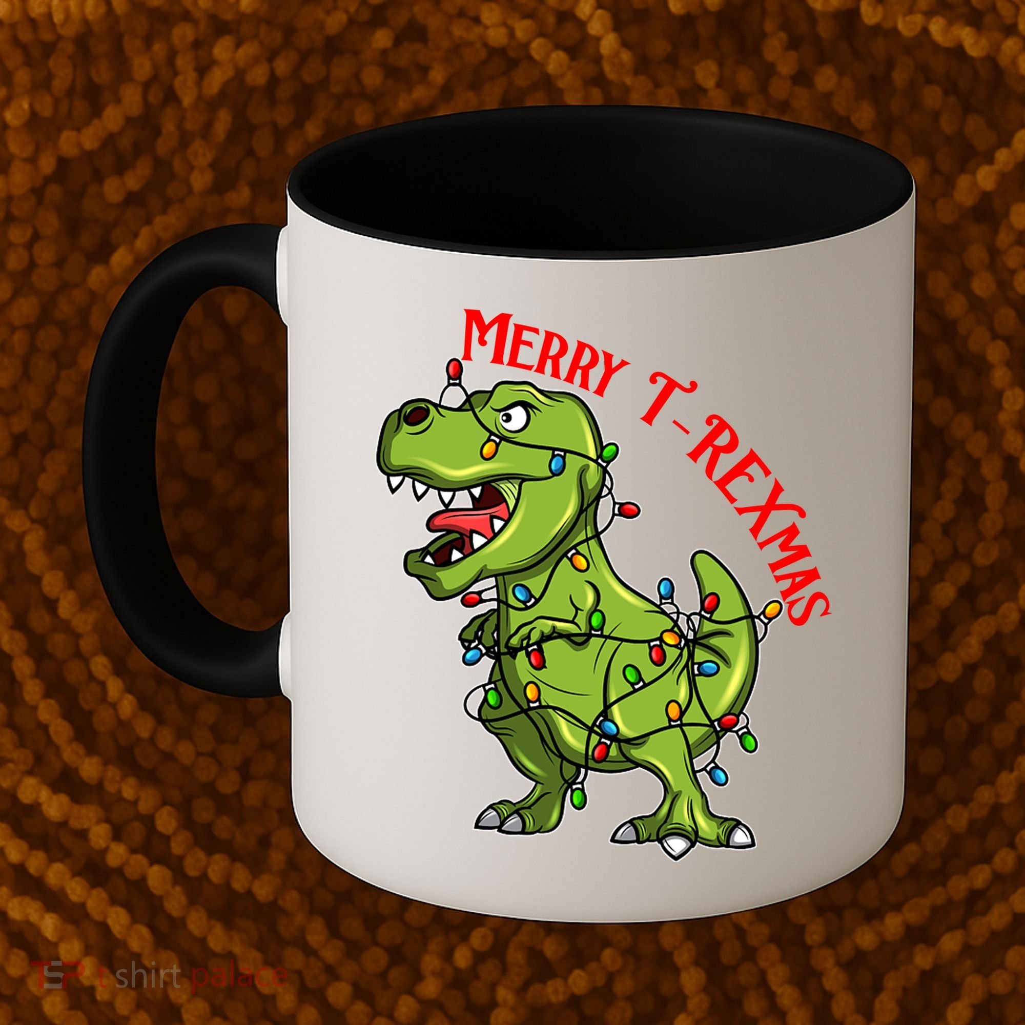 Merry T Rexmas Trex Christmas Coffee Mug