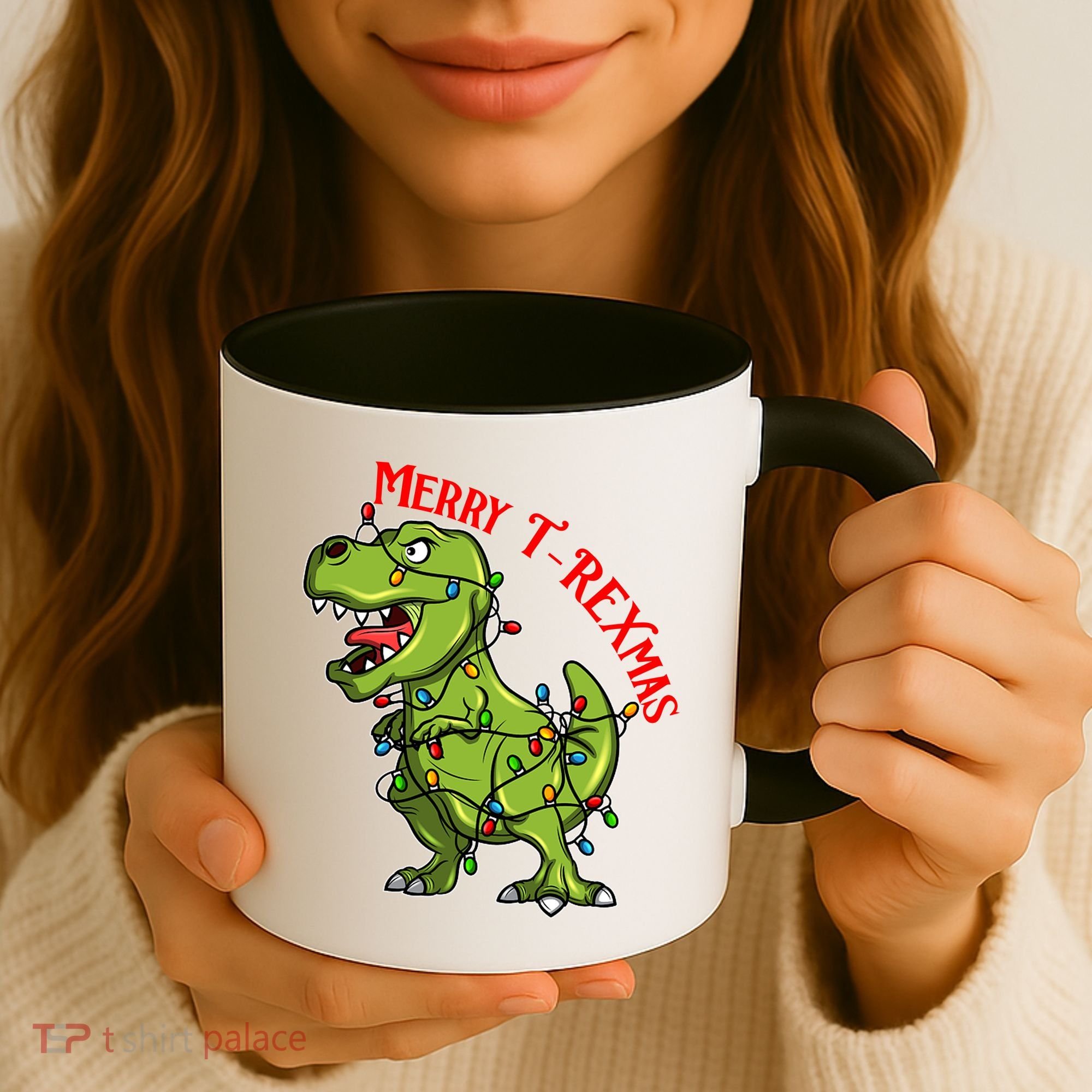 Merry T Rexmas Trex Christmas Coffee Mug