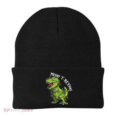 Merry T Rexmas Trex Christmas Beanie