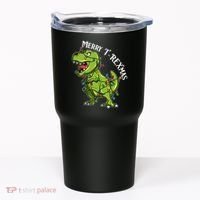 Merry T Rexmas Trex Christmas Tumbler thumb 0