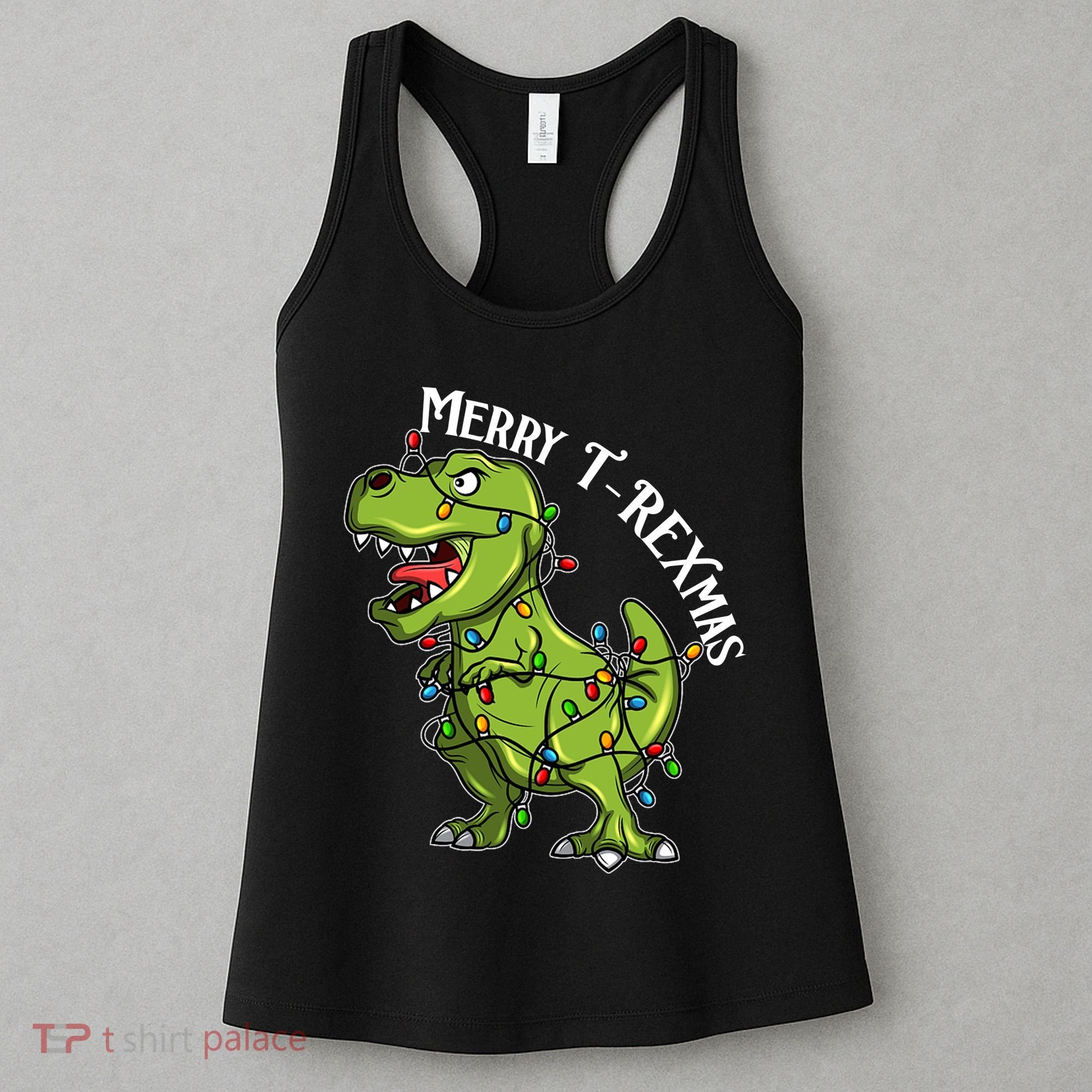Merry T Rexmas Trex Christmas Women's Tank Top