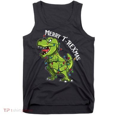 Merry T Rexmas Trex Christmas Tank Top
