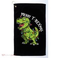Merry T Rexmas Trex Christmas Golf Towel thumb 0