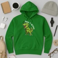 Merry T Rexmas Trex Christmas Hoodie thumb 3