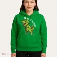 Merry T Rexmas Trex Christmas Hoodie thumb 5