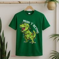Merry T Rexmas Trex Christmas T-Shirt thumb 2