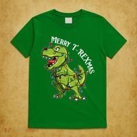 Merry T Rexmas Trex Christmas T-Shirt thumb 5