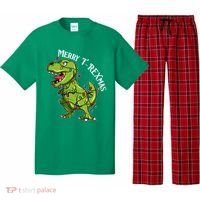 Merry T Rexmas Trex Christmas Pajama Set thumb 0