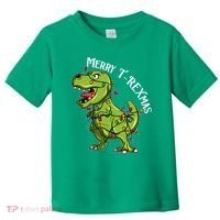 Merry T Rexmas Trex Christmas Toddler T-Shirt thumb 0