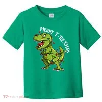 Merry T Rexmas Trex Christmas Toddler T-Shirt thumb 0