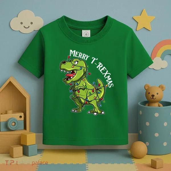 Merry T Rexmas Trex Christmas Toddler T-Shirt