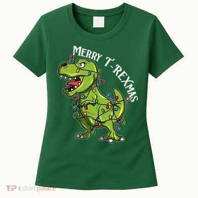 Merry T Rexmas Trex Christmas Women's T-Shirt