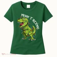 Merry T Rexmas Trex Christmas Women's T-Shirt thumb 0