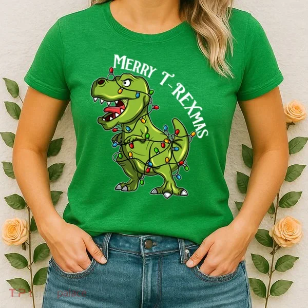 Merry T Rexmas Trex Christmas Women's T-Shirt