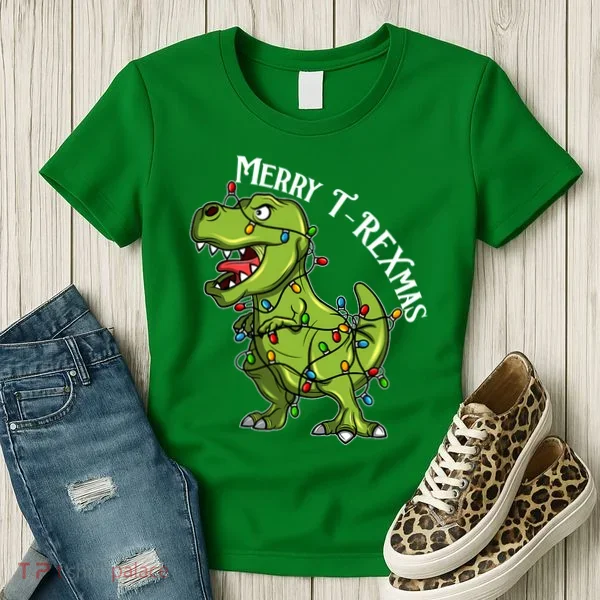 Merry T Rexmas Trex Christmas Women's T-Shirt