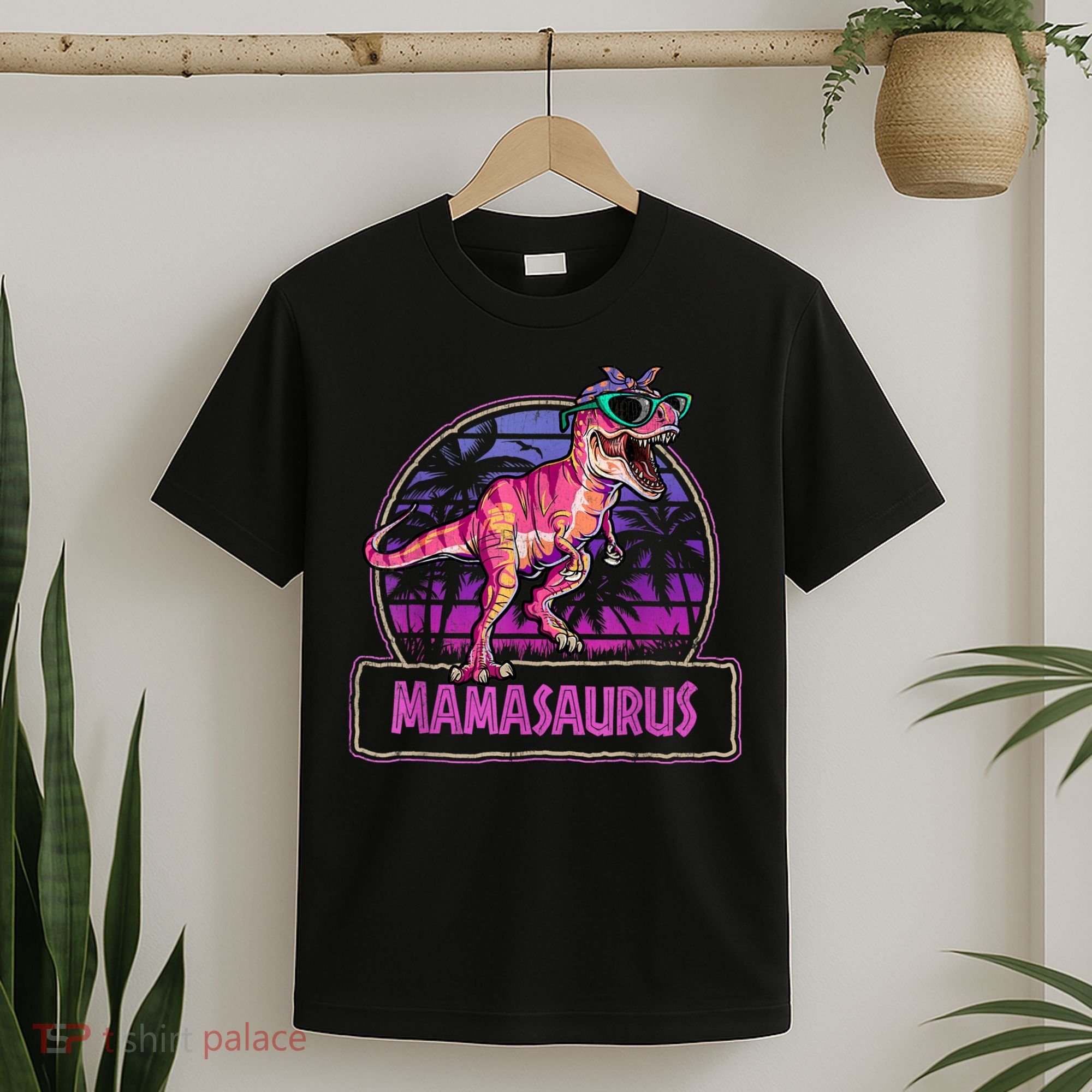 Mamasaurus T Rex Mama Saurus Women Dinosaur Family Matching T-Shirt