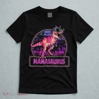 Mamasaurus T Rex Mama Saurus Women Dinosaur Family Matching T-Shirt thumb 5